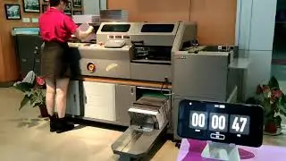 S6000E Automatic cover feeding perfect binding machine with automatic book collection。