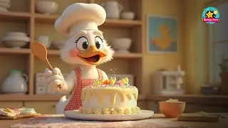 Duck Is Baking a Cake kids rhyme Animation English Learn Lyrics Child Nursery Rhymes | #kidsrhyme