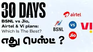 Airtel vs Jio vs Vi vs BSNL எது 30 Days Recharge ல Best தெரியுமா ? &bull; Techflix Tamil
