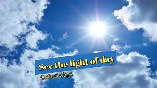 See the light of day (definition & samples from movies & TV series)
