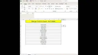 Alt + H + M + A 🔥 | Merge & Center Sahi Use Sikho | Excel Mistake Avoid