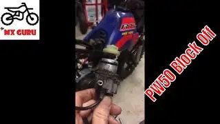 Yamaha PW 50  Oil Injection Block Off Plate Setup!