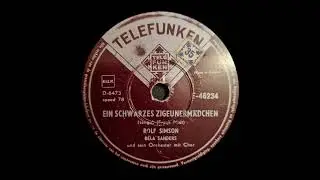 Ein schwarzes Zigeunerm&auml;dchen  Rolf Simson