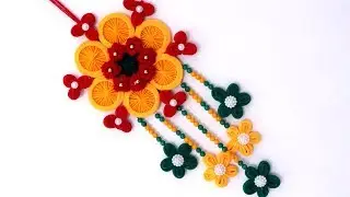 Awesome Craft With Hair Rubber Bands !!! Beautiful Wall Hanging Ideas!! Bangles & Hair Bands Craft
