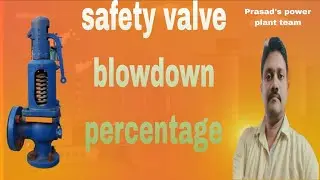 Safety valve blowdown percentage calculation 