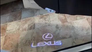 Quick little Lexus door light mod plus the best car air freshener ever!