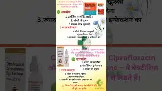Ciplox D और Betnesol Eye Drop के इस्तेमाल और साइड इफेक्ट#CiploxD #BetnesolEyeDrop #EyeDropUses #
