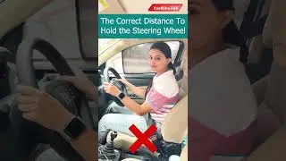 The Correct Distance to Hold the Steering Wheel: A Quick Guide #drivingtips