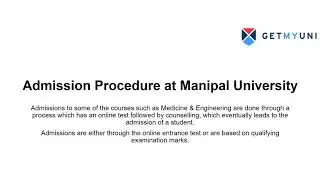 Manipal Institute Of Technology Admission Process 2022