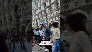 Chris Martin & Dakota Johnson in Mumbai 😍👫🏻 #shorts #chrismartin #dakotajohnson #coldplay #mumbai