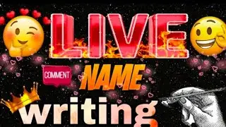 Hello 👋 guy's welcome to the live stream Beautiful name writing