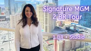 Экскурсия по кондоминиуму MGM Signature с 2 спальнями. 31-й этаж, вид на Стрип, башня 1! 1394 кв....