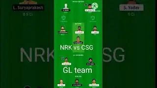 NRK vs CSG free Giveaway. vision 11 team #shortvideo #cricket