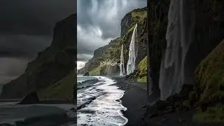 Nature in Perfect Balance ✨| Where Snow, Green Mountains, and Water Find Peace