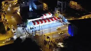 Technopolis by Night | Athens Drone Video by Night