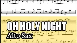 Oh Holy Night Alto Sax Sheet Music Backing Track Play Along Partitura