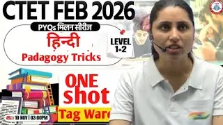 CTET Feb 2026 | PYQs Hindi | Target 130+ | CTET Hindi Sheetal Ma'am