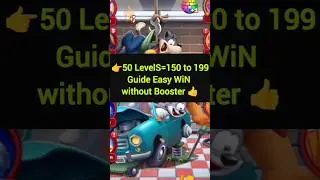Toon Blast Level 151 NO BOOSTER SOLVED! (Full 50 Levels Walkthrough Link 👇) #shorts