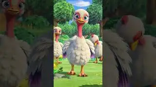 Fluffy Ostrich Struts Toward You in a Windy Desert Scene 🌬️🏜️ | #fluffydash #shorts