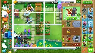 [BTD6][풍타디6] 중급 - 지붕 정원 CHIMPS