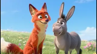 Clever Fox & Silly Donkey | 1-Minute Funny Kids Fable 2