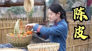 The Chinese Countryside Girl Uses Orange Peel Soaked In Water To Make Excellent Beverages  #liziqi