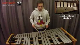 9 Reading studies Double stops - Fundamental Method for Mallets BOOK 1