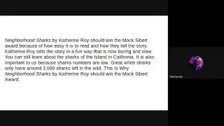 Zak Sharks! Mock Sibert