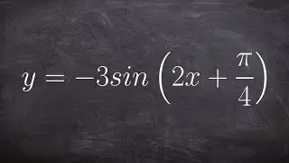 Find the Period Frequency Phase Shift and Amplitude of Sine