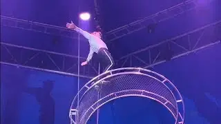 ハッピードリームサーカス桑名公演  ダニエルさんの迫力満点大車輪！  4K画質