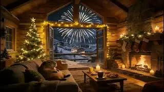 Christmas Jazz Instrumental & Fireplace Sounds🎄Jazz Music in Cozy Christmas Ambience to Work chill