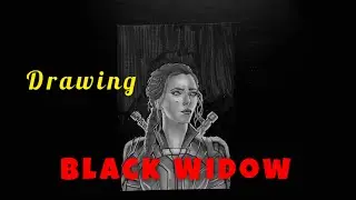 Black Widow Drawing Timelapse | Marvel Fan Art with Alcohol Markers