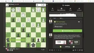 1'000 Elo Chess - Destroying 1'000 Elo opponent with two Brilliant moves