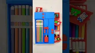Spiderman multifunction jumbo pencil box filling stationery, #stationery #schoolsupplies #pencilbox