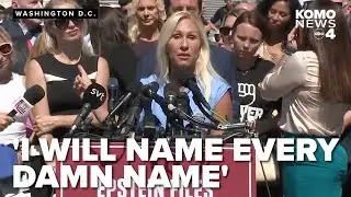 'I'll say every damn name': Marjorie Taylor Green advocates for Epstein victims during rally