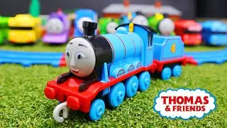 Merakit Mainan Kereta Api Thomas and Friends, Tayo Si Bus Kecil , Unboxing Mainan Kereta Api ASMR 45