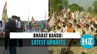 Farmers observe Bharat Bandh: High security at borders; train services affected