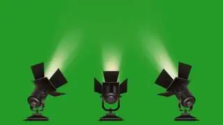 STAGE LIGHTS animation green screen (no copyright)