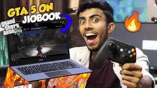 Running GTA 5 on JioBook! ⚡OMG - it Works Playing PC Games on JioBook GTA 5 Live Test