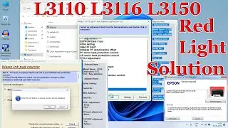 Epson L3110 L3116 L3150 L3152 L3151 Red light blinking solution | Service Required Solutions 100%