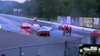 12 300 SRT8 vs 07 GT500 Drag Race