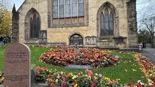 Greyfriars Bobby and A Beautiful Garden around his grave, Edinburgh (Scotland)