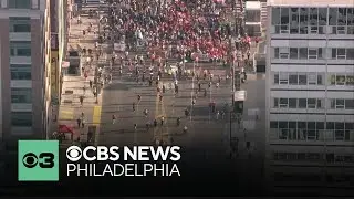 70 arrested after blocking Philadelphia intersection following May Day rally