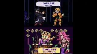 FNF - Endless Jojo references - Endless mashup (Jotaro & Dio + Giorno & Diavolo)