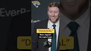 Liam Coen gave the Duval his best shot in his introductory press conference 😅 (via @jaguars/TT)