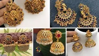 Latest cz Jhumkas & 1g Gold Jhumka Earnings With Price