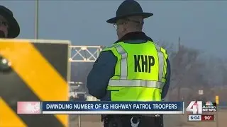 Dwindling number of Kansas Highway Patrol troopers