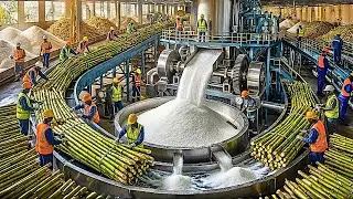 How Sugar Is Made &ndash; Unbelievable Billion Tons of Sugar Processing In Factory