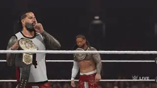 WWE 2K25 - AJ Styles & Dragon Lee vs. The Usos &mdash; World Tag Team Title Match