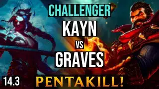 KAYN Jungle vs GRAVES | EUW Challenger - Patch 14.3